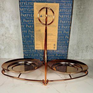 COPPER DOUBLE CANDLE HOLDER
